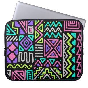 naadloos patroon met abstracte lijnen. geometrisch laptop sleeve