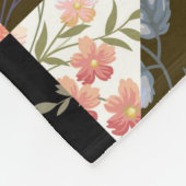 naadloos patroon met bloemen fleece deken (Hoek)