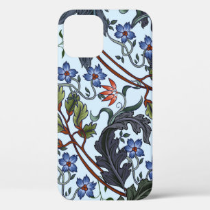 Naadloos patroon met bloemen in de kunstdecostijl. iPhone 12 hoesje