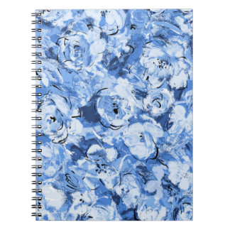 Naadloos patroon met bloemen notitieboek