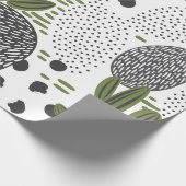 naadloos patroon met cactus op witte achtergrond. cadeaupapier (Hoek)