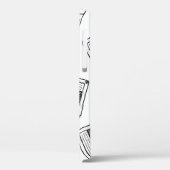 Naadloos patroon met compact cassette in Case-Mate iPhone case (Achterkant / Links)