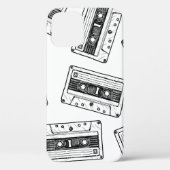 Naadloos patroon met compact cassette in Case-Mate iPhone case (Achterkant)