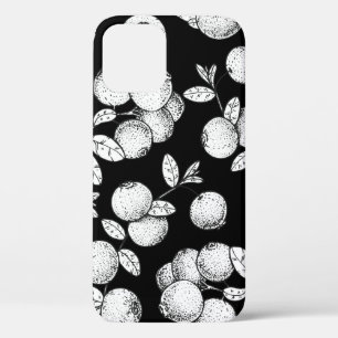 Naadloos patroon met cranberry. Handtekening iPhone 12 Hoesje