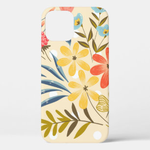 Naadloos patroon met de abstracte bloemen iPhone 12 hoesje