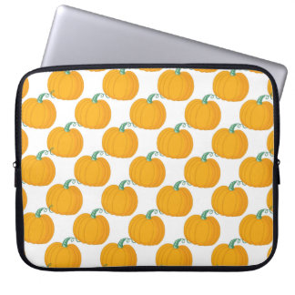 Naadloos patroon, met de hand getekende pompoen laptop sleeve
