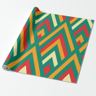 Naadloos patroon met decoratieve geometrische en a cadeaupapier