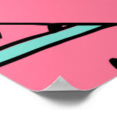 Naadloos patroon met door de hand getrokken waterm poster (Hoek)