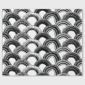  naadloos patroon met droog penseel gebogen str cadeaupapier (Vlak)