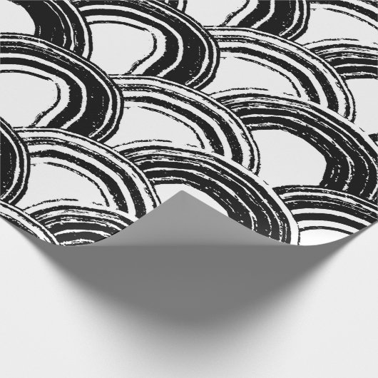 naadloos patroon met droog penseel gebogen str cadeaupapier (Hoek)