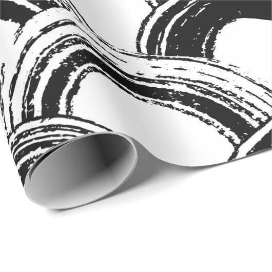  naadloos patroon met droog penseel gebogen str cadeaupapier (Rol Hoek)