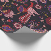 Naadloos patroon met fantasiebloemen, natuurlijke cadeaupapier (Hoek)