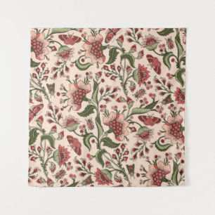 Naadloos patroon met fantasiebloemen, natuurlijke wandkleed