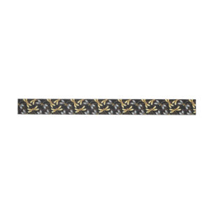 Naadloos patroon met gouden libellen