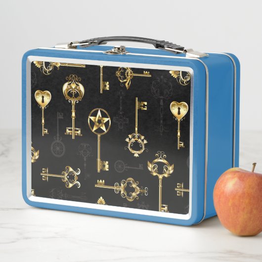 Naadloos patroon met gouden sleutels (In situ)