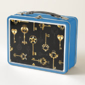 Naadloos patroon met gouden sleutels (Voorkant)