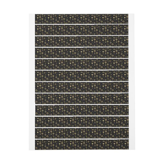 Naadloos patroon met gouden sleutels (Vel)