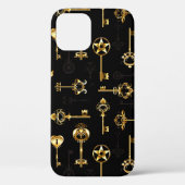 Naadloos patroon met gouden sleutels Case-Mate iPhone case (Achterkant)