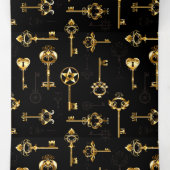 Naadloos patroon met gouden sleutels drieluik aankondiging (Binnenkant midden)