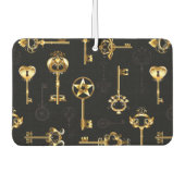 Naadloos patroon met gouden sleutels luchtverfrisser (Voorkant)
