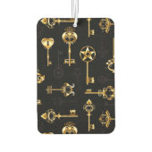 Naadloos patroon met gouden sleutels luchtverfrisser (Achterkant)
