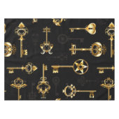 Naadloos patroon met gouden sleutels tafelkleed (Voorkant (Horizontaal))