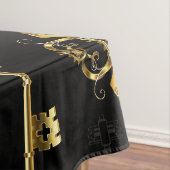Naadloos patroon met gouden sleutels tafelkleed (Voorbeeld)