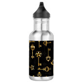 Naadloos patroon met gouden sleutels waterfles (Rechts)