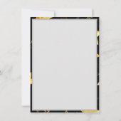 Naadloos patroon met gouden sterren bedankkaart (Achterkant)