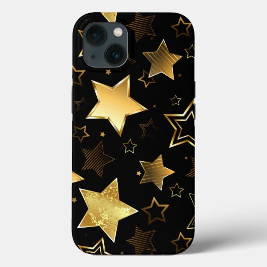 Naadloos patroon met gouden sterren Case-Mate iPhone case (Achterkant)