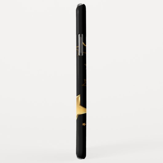 Naadloos patroon met gouden sterren Case-Mate iPhone case (Achterkant/rechts)