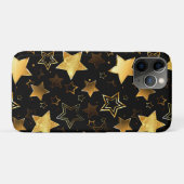 Naadloos patroon met gouden sterren Case-Mate iPhone case (Achterkant (horizontaal))