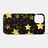Naadloos patroon met gouden sterren Case-Mate iPhone case (Achterkant (horizontaal))