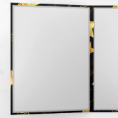 Naadloos patroon met gouden sterren drieluik aankondiging (Binnenzijde eerst)