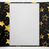 Naadloos patroon met gouden sterren drieluik programma (Binnenkant midden)