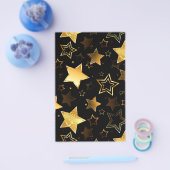 Naadloos patroon met gouden sterren flyer (Enkel)