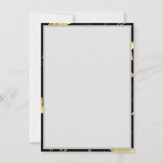 Naadloos patroon met gouden sterren kaart (Achterkant)