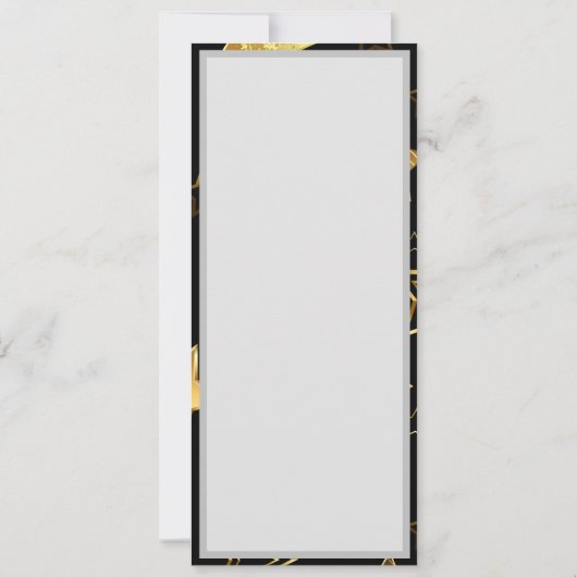 Naadloos patroon met gouden sterren kaart (Achterkant)