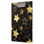 Naadloos patroon met gouden sterren klembord (Links)