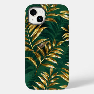 Naadloos patroon met gouden varens Case-Mate iPhone 14 plus hoesje