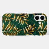Naadloos patroon met gouden varens Case-Mate iPhone case (Achterkant (horizontaal))