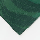 Naadloos patroon met gouden varens fleece deken (Hoek)