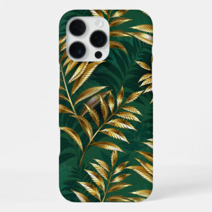 Naadloos patroon met gouden varens iPhone 16 pro max hoesje