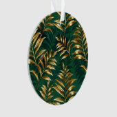 Naadloos patroon met gouden varens ornament (voorkant)