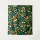 Naadloos patroon met gouden varens wandkleed (Voorkant)