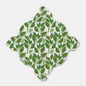 Naadloos patroon met groene theebladeren bedankdoosjes (Uitgevouwen)