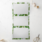 Naadloos patroon met groene theebladeren drieluik programma (Binnen)