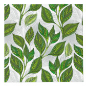 Naadloos patroon met groene theebladeren kubus (Rechts)