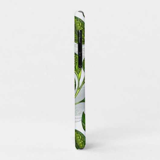 Naadloos patroon met groene theelbladeren Case-Mate iPhone case (Achterkant/links)