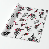 naadloos patroon met hand getrokken winter cadeaupapier (Uitgerold)